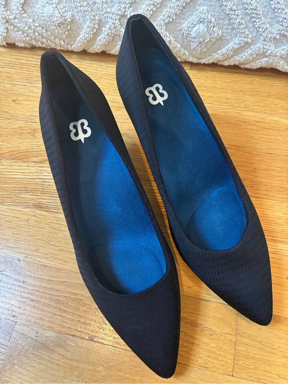 Betabrand Black Pointed-Toe Pumps - Stylish High Heels w/ Cushion & Arch Support